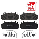 Febi 16574 Brake Pad Set Front Axle Premium Grade Durable High Performance