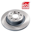 Febi 43837 Brake Disc Rear High Performance Fits Opel Adam 2014 - 2018