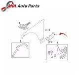 Land Rover Genuine Front Left Lower Fender Molding - LR064267