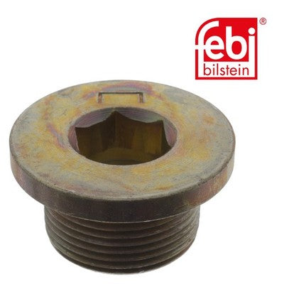 Febi 06630 Oil Drain Plug Without Seal Ring Premium Grade High Performance