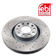 Febi 44121 Brake Disc Front Axle Premium Fits Audi A4 2004 - 2008
