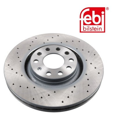 Febi 44121 Brake Disc Front Axle Premium Fits Audi A4 2004 - 2008