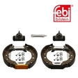 Febi 38618 Brake Shoe Set Rear Premium Fits Smart City-Coupe 1999 - 2004