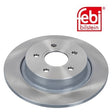 Febi 24620 Brake Disc Rear High Performance Fits Volvo S40 2009 - 2012