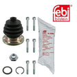Febi 03658 CV Boot Kit Rubber Standard Premium Quality Fits Audi 50 1974 - 1978