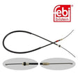 Febi 29363 Premium Brake Cable Left Rear Right Fits Peugeot 206 1999-2000