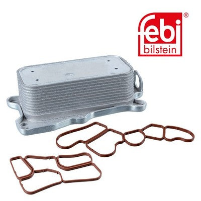 Febi 101082 Oil Cooler Aluminium Premium Fits Mercedes-Benz E-Class 2009 - 2011