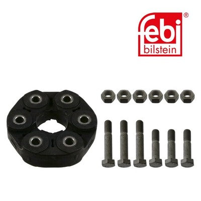 Febi 43493 Flexible Coupling Kit Steel Elastomer Front Fits BMW X5 2000 - 2003