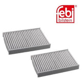 Febi 49649 Cabin Filter Set High Performance Fits Opel Senator 1990 - 1993