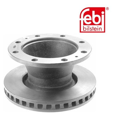 Febi 17370 Brake Disc Front Axle Without Wheel Studs Premium High Performance