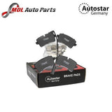 AutoStar Germany Rear Ceramic Brake Pads 4H0698451D for Audi A8 S8 D4 Models
