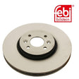 Febi 30697 Brake Disc Front Axle Premium Fits Renault Scénic 2005 - 2009