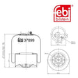 Febi 37899 Air Spring With Piston Durable Steel Rolling Piston High Performance