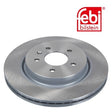 Febi 44047 Brake Disc Rear Axle Premium Fits Vauxhall Zafira 2013 - 2014