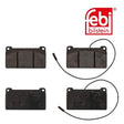 Febi 16696 Brake Pad Set Rear Axle Premium Grade Durable High Performance