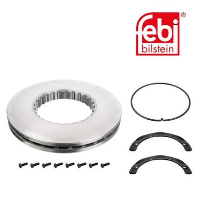 Febi 104671 Brake Disc Rear Axle Front Axle With Fastening And Mounting Material