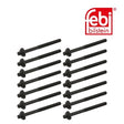 Febi 01890 Cylinder Head Bolt Set Male Torx Premium Fits BMW 5 Series 1998 - 00