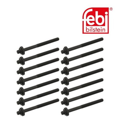Febi 01890 Cylinder Head Bolt Set Male Torx Premium Fits BMW 5 Series 1998 - 00
