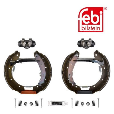 Febi 37486 Brake Shoe Set Auto Manual Rear Fits Citroen Berlingo 1998 - 2005