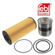 Febi 109391 Oil Filter Set With Gasket And Seal Premium Grade High Performance