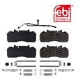 Febi 171243 Brake Pad Set Rear Axle With Fastening Material High Performance