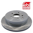 Febi 108475 Brake Disc Rear High Performance Fits Lexus RX 2008 - 2015