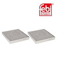 Febi 34814 Cabin Filter Set Premium High Performance Fits BMW X3 2011 - 2012
