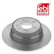 Febi 11455 Brake Disc Rear High Performance Fits Volvo C70 1998 - 2005