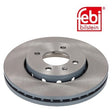 Febi 21576 Brake Disc Front Premium High Performance Fits VW Polo 1999 - 2001