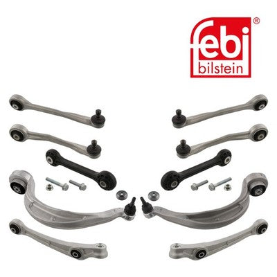 Febi 46418 Control Arm Kit Front Left Right Aluminium Fits Audi A5 2009 - 2012
