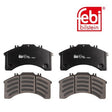 Febi 16594 Brake Pad Set Front Axle Premium Grade Durable High Performance