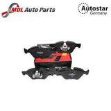AutoStar Ceramic Front Brake Pad Set 34116771972CR BMW 1 Series E81 E82 E87 E88