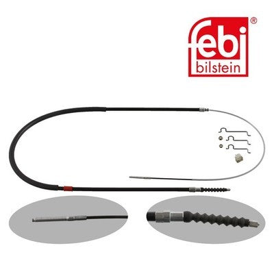 Febi 36673 Premium Brake Cable Left Rear Durable Fits BMW 5 Series 1998-2000
