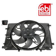 Febi 107458 Radiator Fan Premium Quality Fits Mercedes-Benz C-Class 2009 - 2014