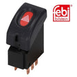 Febi 01566 Hazard Warning Flasher Plastic Fits Vauxhall Corsavan 1994 - 2000