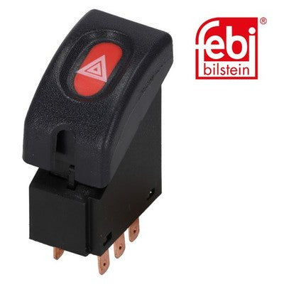 Febi 01566 Hazard Warning Flasher Plastic Fits Vauxhall Corsavan 1994 - 2000