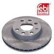 Febi 19508 Brake Disc Front High Performance Fits Opel Corsa 2000 - 2003
