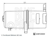 Blueprint ADBP230039 Fuel Filter In-Line Filter Plastic Fits VW Amarok 2010 - 12