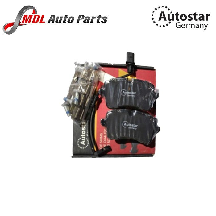 AutoStar Germany Rear Ceramic Brake Pads 4H0698451M for Audi A8 S8 D4 Models