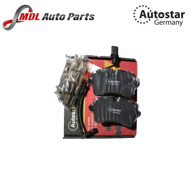 AutoStar Germany Rear Ceramic Brake Pads 4H0698451M for Audi A8 S8 D4 Models