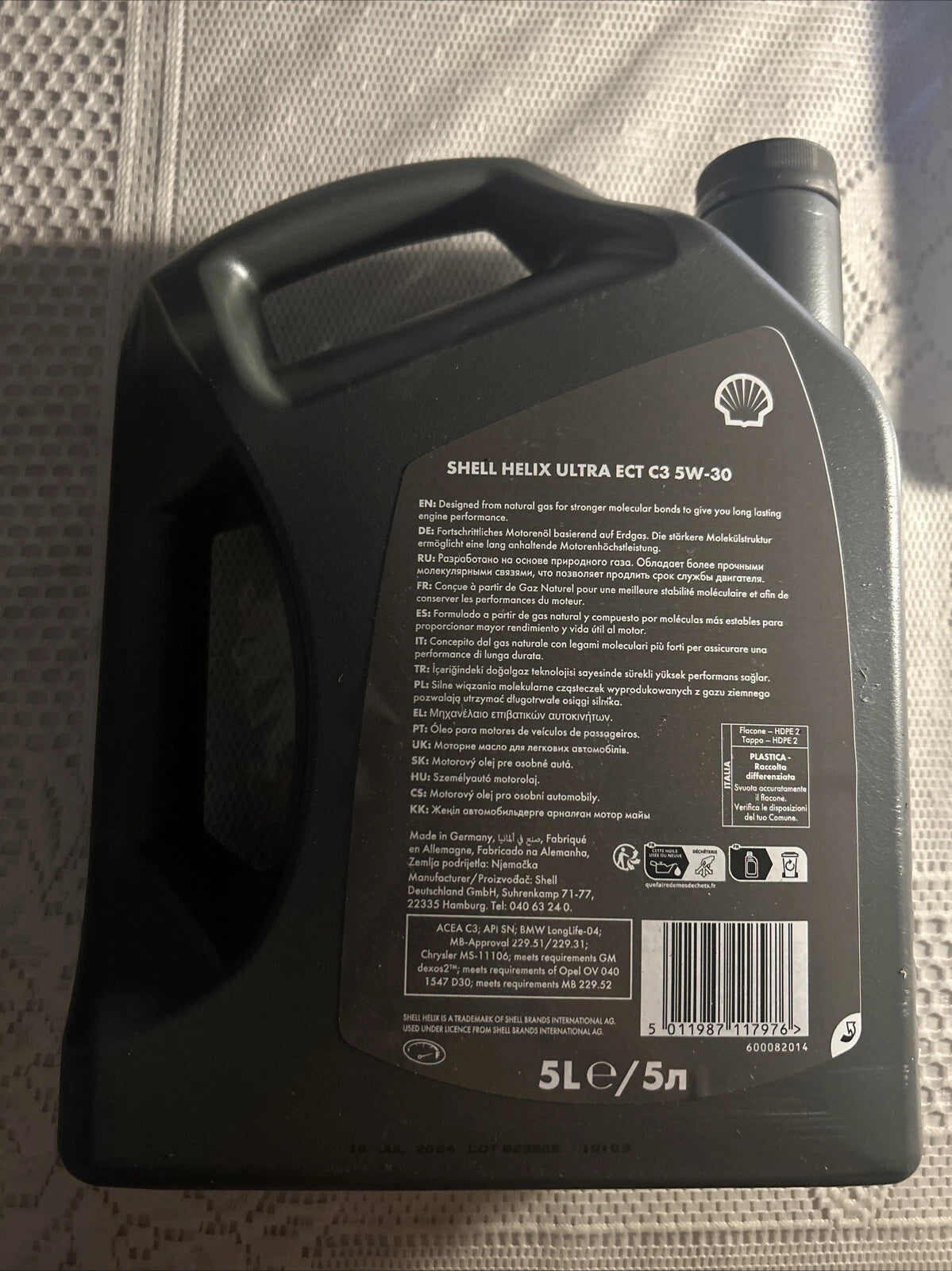 Shell Helix Ultra Professional AG 5W-30 Fully Synthetic Engine Oil - 5L