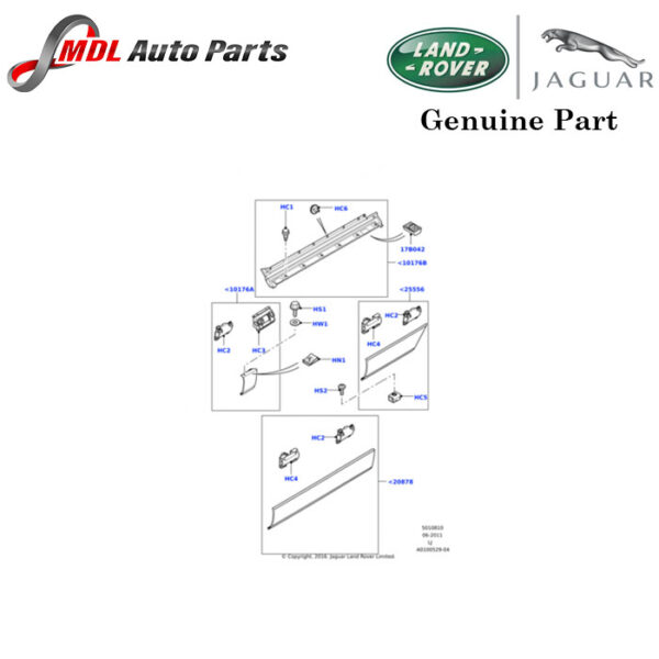 Land Rover Genuine Moulding DDJ500140PUY