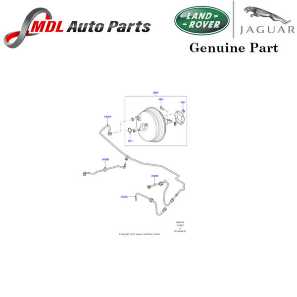 Land Rover Genuine Vaccum Tube LR018476