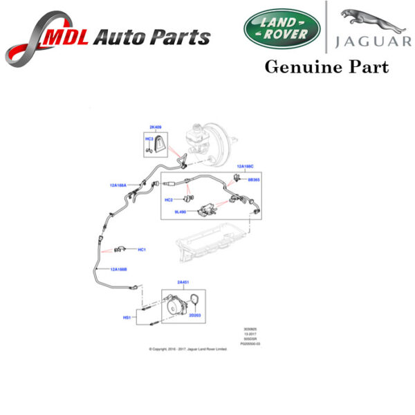 Land Rover Genuine Vacuum Tube LR020554