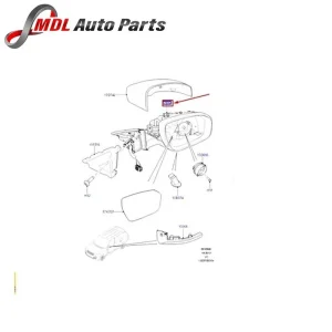 Land Rover Genuine Mirror LR036681