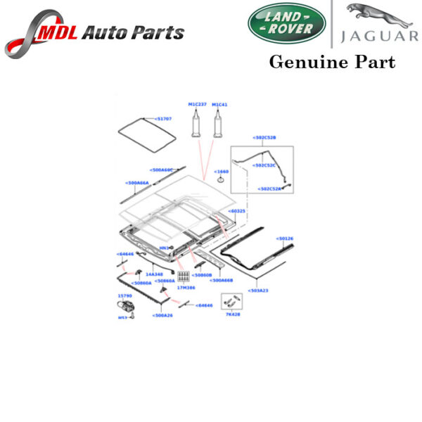 Land Rover Genuine Sunroof Molding LR040261