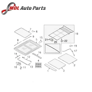 Land Rover Genuine Sunroof Molding LR040262