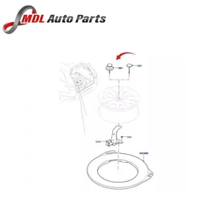 Land Rover Genuine Spare Tire Retainer for Range Rover & Sport - LR116061