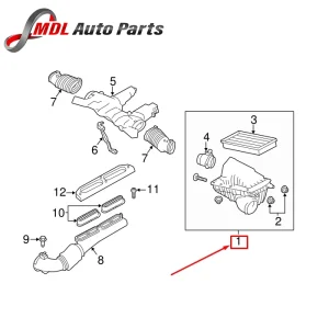 Land Rover Genuine Air Cleaner Assembly Left LR117321