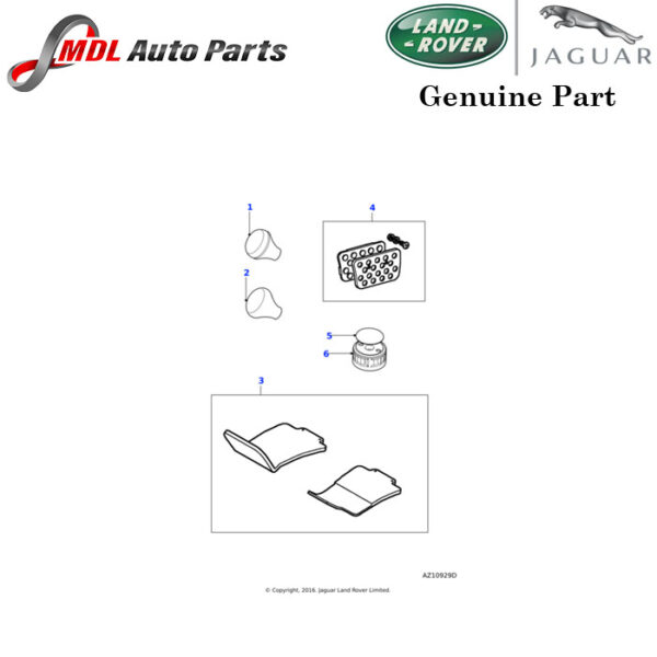 Land Rover Genuine Carpet Mat Set C2P2442SEP